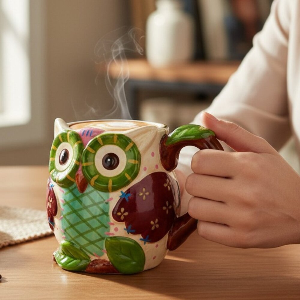 Embrace Quirky Sips of Joy with Pier 1 Olli the Adorable Owl Cup